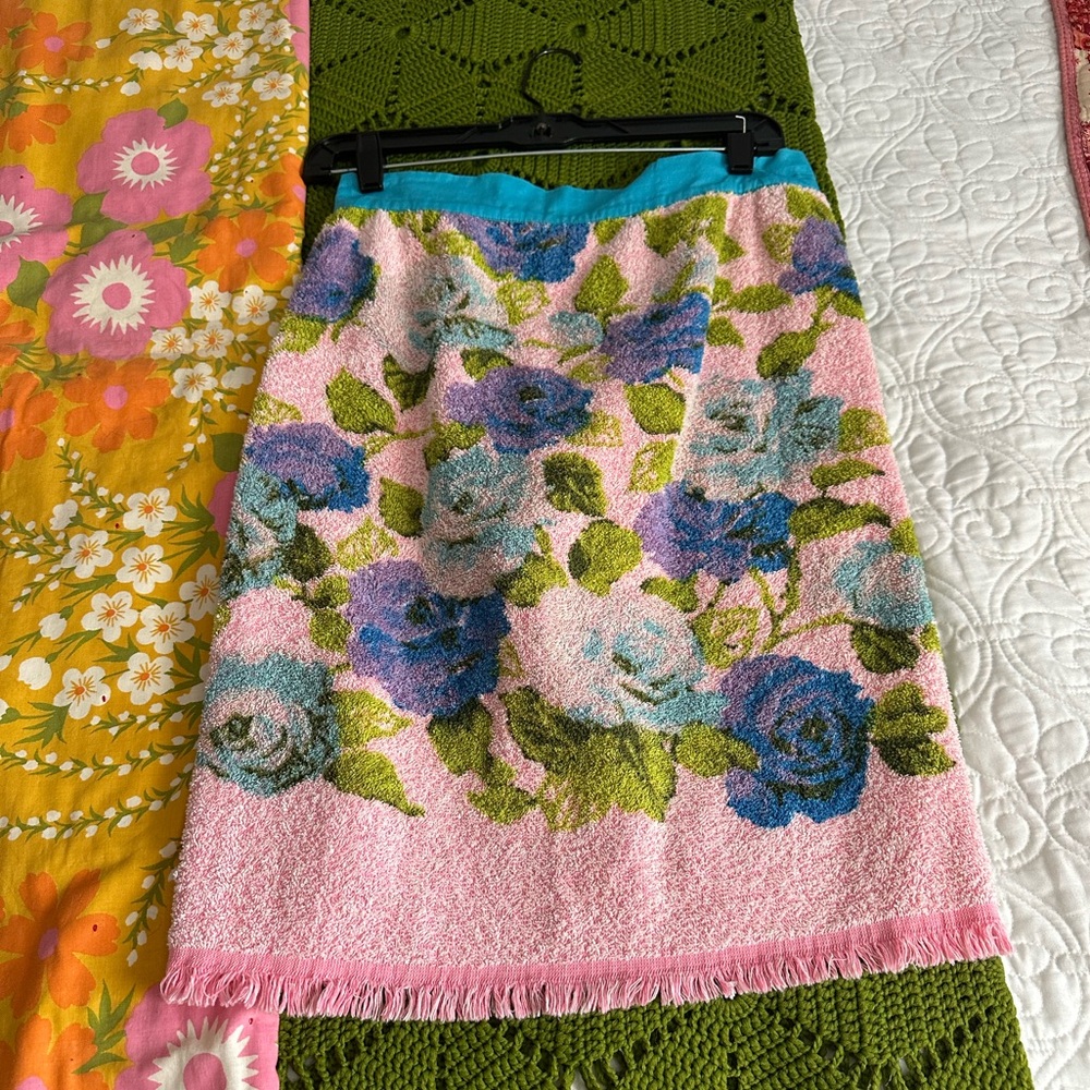 Vintage terry cloth apron